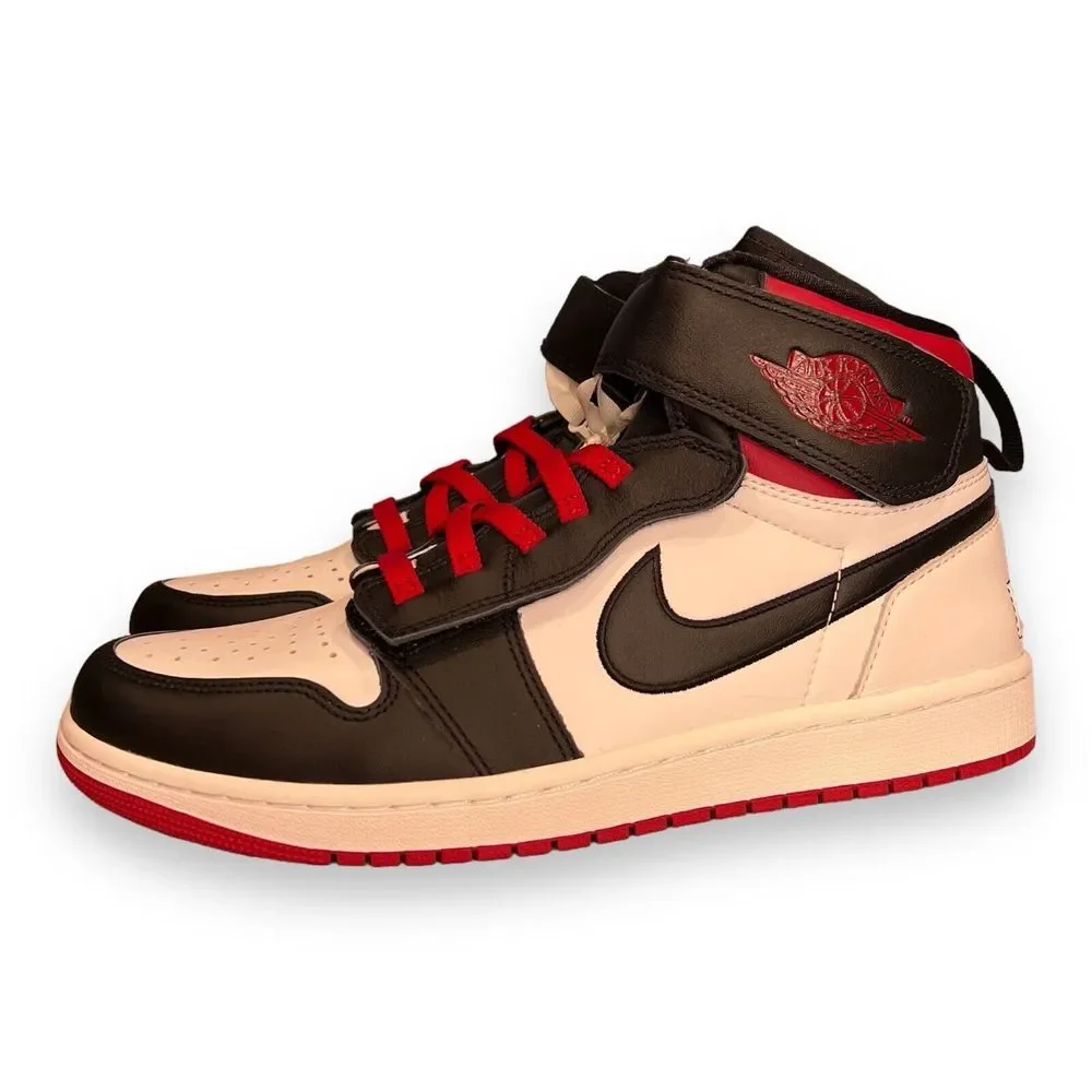Nike Air Jordan 1 High Flyease Black Toe Gym‎ Red Mens Size 11 New CQ3835-106